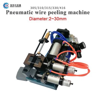 Pneumatisk mantlet kabelstrippingsmaskin